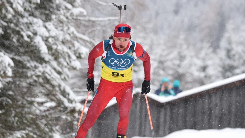 Jeremy Finello musste zwei Strafrunden absolvieren und übergab nur an zehnter Position an Schlussläufer Niklas Hartweg