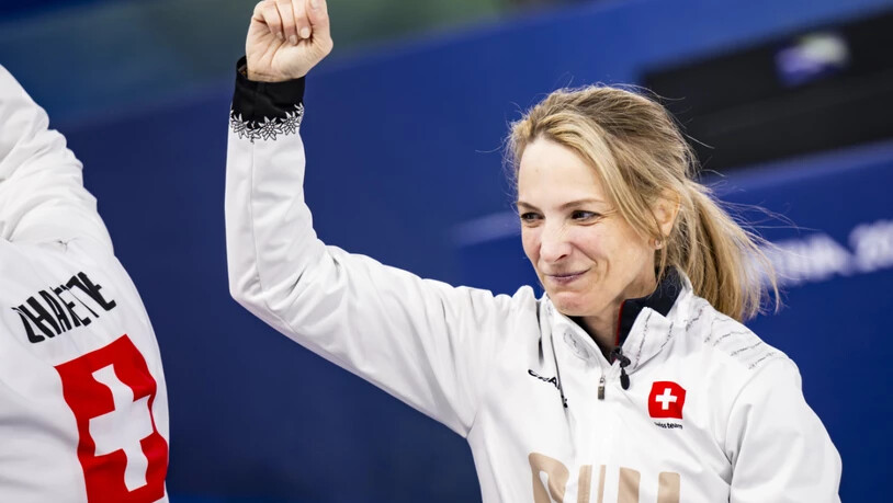 Erstes Ziel erreicht: Das Schweizer Curlingteam von Skip Silvana Tirinzoni spielt am Sonntag um Olympia-Gold