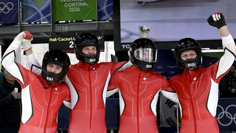 Die Schweiz feiert Bronze im Viererbob