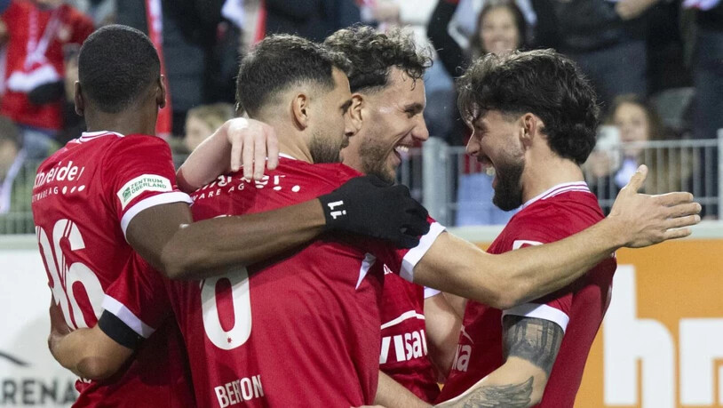 Festwochen im Berner Oberland: Jubeln die Spieler des verblüffenden Aufsteigers Thun am Donnerstagabend zum elften Mal in Folge?