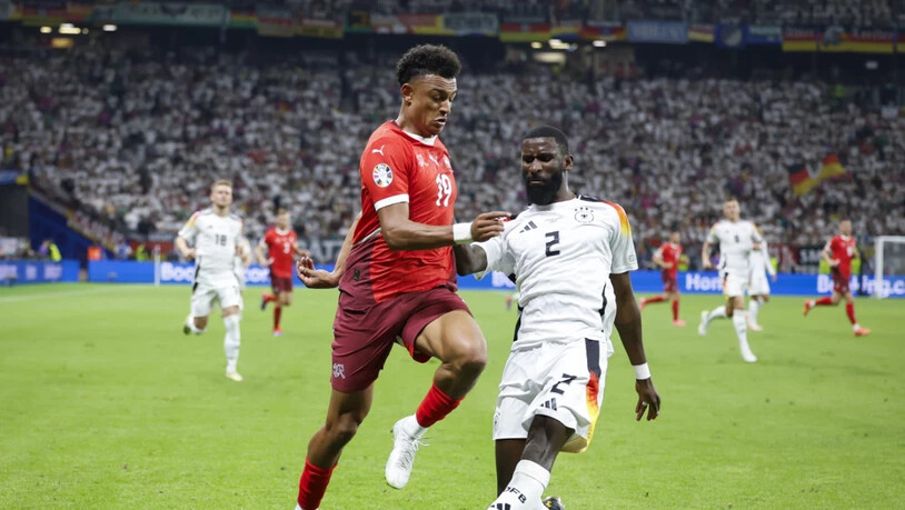 Dan Ndoye (links) und Antonio Rüdiger treffen am Freitag in Basler St. Jakob-Park aufeinander