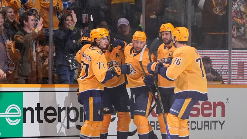 Die Nashville Predators eroberten mit einem 6:3 bei San Jose den letzten Playoff-Platz zurück