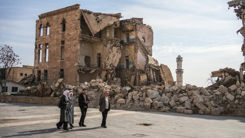 Nicht überall in Syrien ist eine Rückkehr zumutbar. Aleppo, die zweitgrösste Stadt des Landes, ist nach jahrelangen Kämpfen grösstenteils zerstört. (Bild von Ende November 2025)