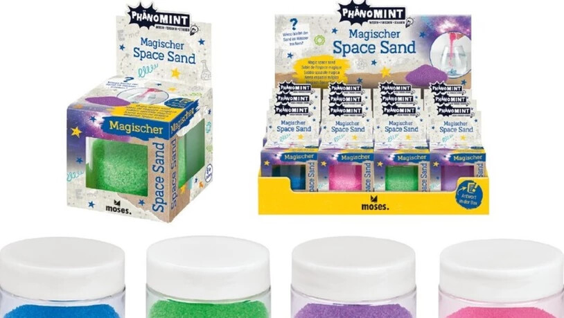 Der magische Sand könnte Aspest-Spuren enthalten.