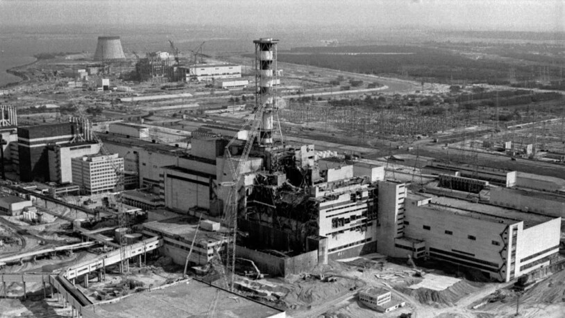 Infolge einer Explosion im Kernkraftwerk Tschernobyl in Prypjat, Ukraine, gelangten am 26. April 1986 grosse Mengen radioaktiven Materials in die Atmosphäre. (Archivbild)
