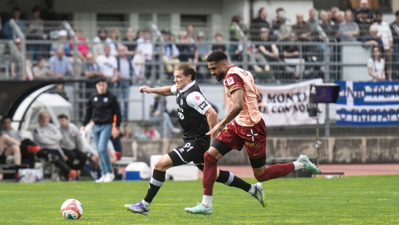 Kevin Behrens hatte mit Lugano gegen Gregory Wüthrichs YB die Nase vorn
