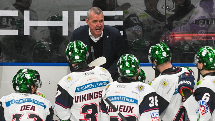 Trainer Serge Aubin fand die richtigen Worte: Die Eisbären Berlin stiegen nur als Sechster der Qualifikation in die Playoffs