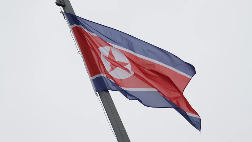 ARCHIV - Die Flagge von Nordkorea. Foto: Stefan Schaubitzer/dpa