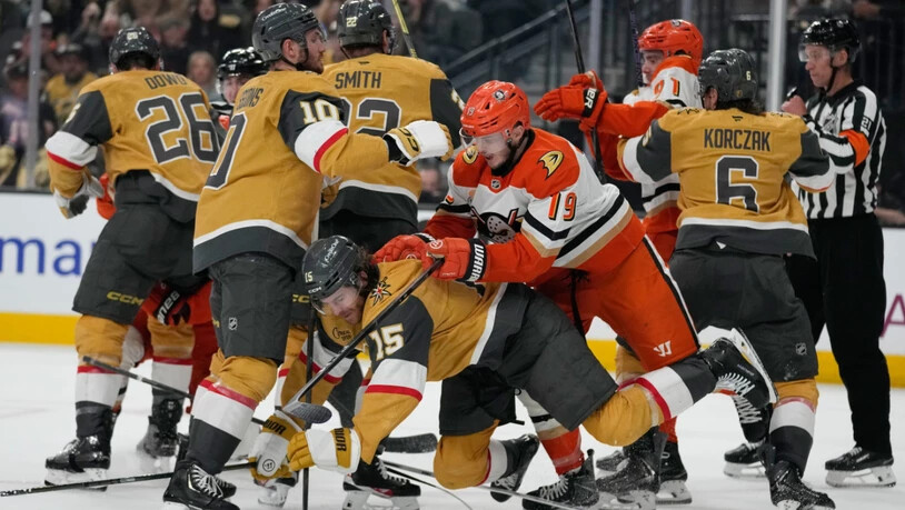 Die Anaheim Ducks waren im zweiten Viertelfinal-Spiel den Vegas Golden Knights überlegen
