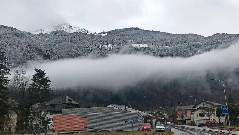 Grau in grau: Frühling sieht anders aus, als er sich hier im Mai in Mollis präsentiert hat. 