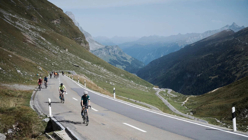 Das Event «Ride The Alps Klausen» fand am Samstag am Klausenpass statt. Dafür wurde die Strasse extra für das Velovolk reserviert.