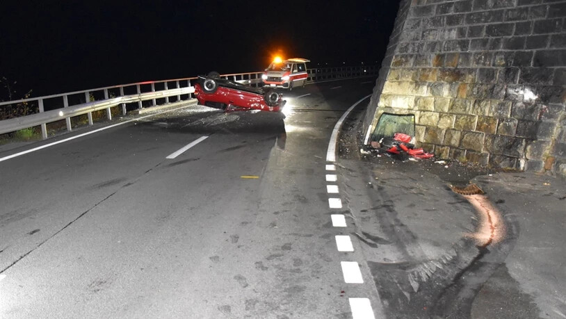 Glück gehabt: Der junge Autofahrer konnte unverletzt aussteigen.