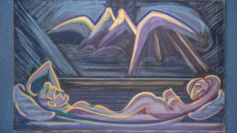 Freuden auf der Davoser Alp: Dieses Bild in der Ausstellung «N-Akt» der Capauliana stammt vom Kirchner-Schüler Christian Anton Laely.