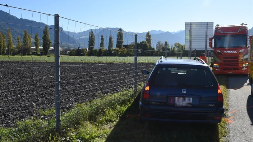 Die angetroffene Situation in Maienfeld.