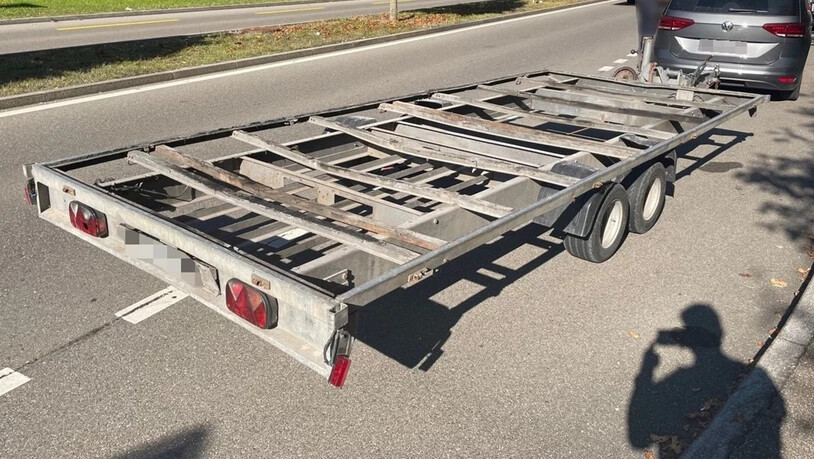 Diese Fahrzeugkombination konnte die Kantonspolizei Zürich anhalten.