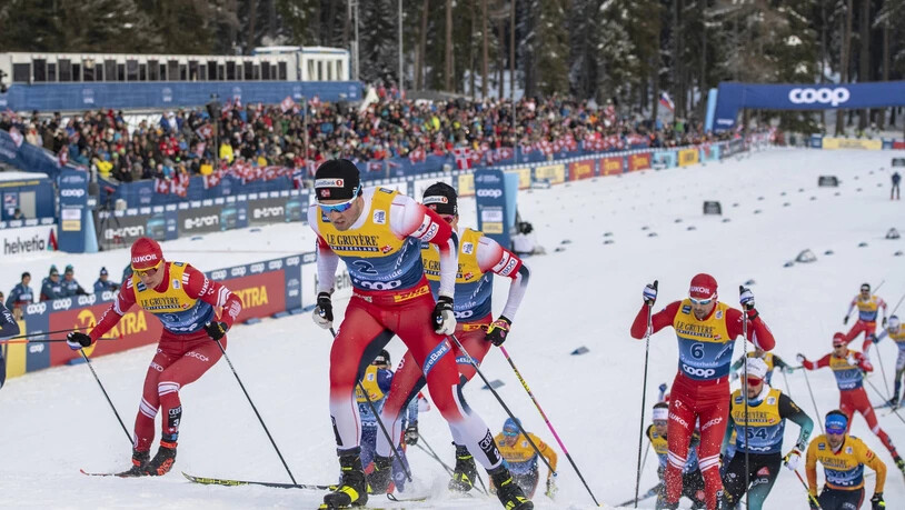 Dynamisch: Impressionen von der letzten Tour de Ski in der Region Lenzerheide im Winter 2019/20.