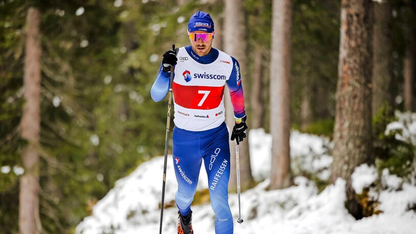 Konzentriert: Jason Rüesch ist unterwegs auf der Heimloipe in Davos.