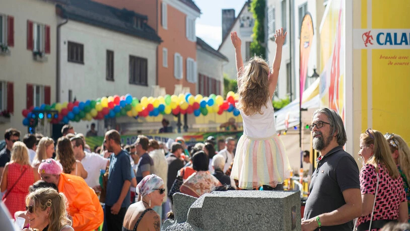 Frühlingsausgabe: Wie die Mini-Version der Schlagerparade vom letzten September (im Bild), findet auch diesen Frühling eine kleinere Ausgabe der Schlagerparade auf dem Arcas-Platz in Chur statt.