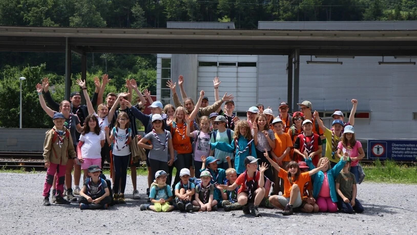 Zufrieden: Das sind die erfolgreichen Detektive der Pfadi Kärpf.