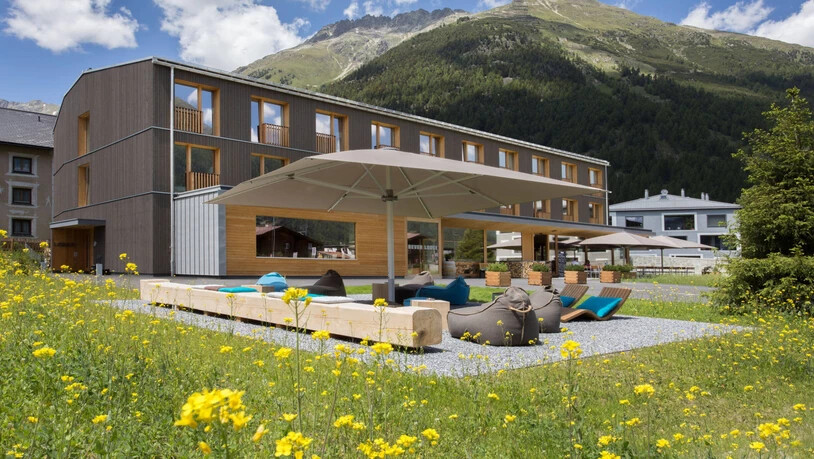 Modernes Gebäude: Die Bever Lodge in Bever wurde im Modulbau erstellt.