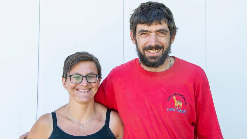 Ein Team: Larissa und Rico Jegen führen zusammen den Arvenhof.