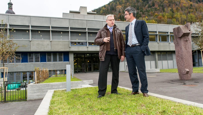 Grosser Neubau: Am 7. November 2012 wohnte Cavigelli der Eröffnungsfeier der sanierten Bündner Kantonsschule bei.