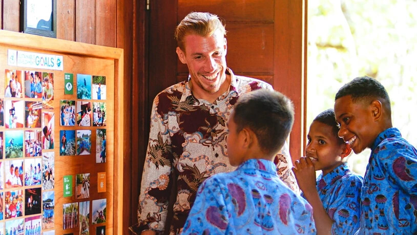 Der Umweltlehrer Jonas Müller bringt den Schülern viele Themen näher.
