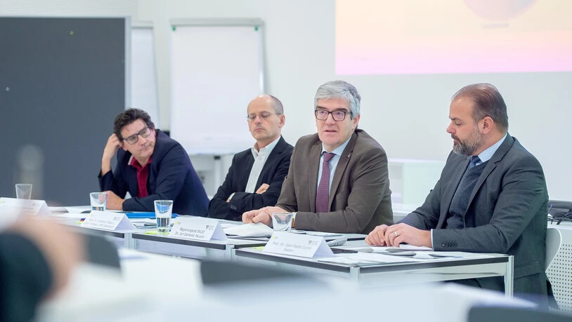 Medienkonferenz: Thema an dem Termin an der PHGR Chur waren unter anderem der Bericht «Südbünden» und die daraus resultierenden Massnahmen.