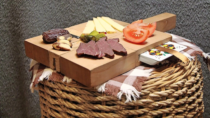 Von einem Glarner mitentwickelt: Das Schneidebrettchen Merenda Helvetica besteht aus verschiedenen Komponenten …