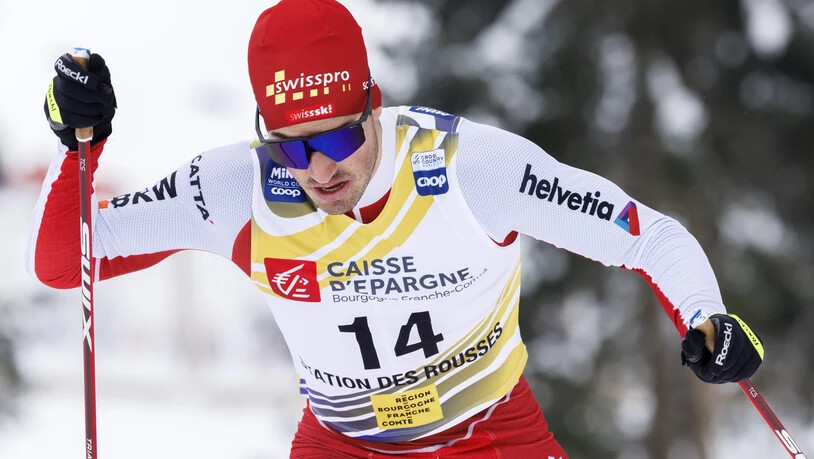 Ein zuletzt seltenes Bild: Jonas Baumann ist im Januar unterwegs beim Weltcup im französischen Les Rousses.