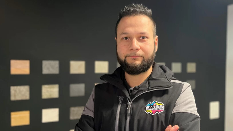 Der Geschäftsführer der Firma Swiss Werbetechnik, Tolga Taspinar, hat die Sammelaktion lanciert.