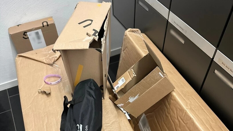 Die Paketdiebe reissen die Lieferungen auf und plündern alle wertvollen Inhalte. 