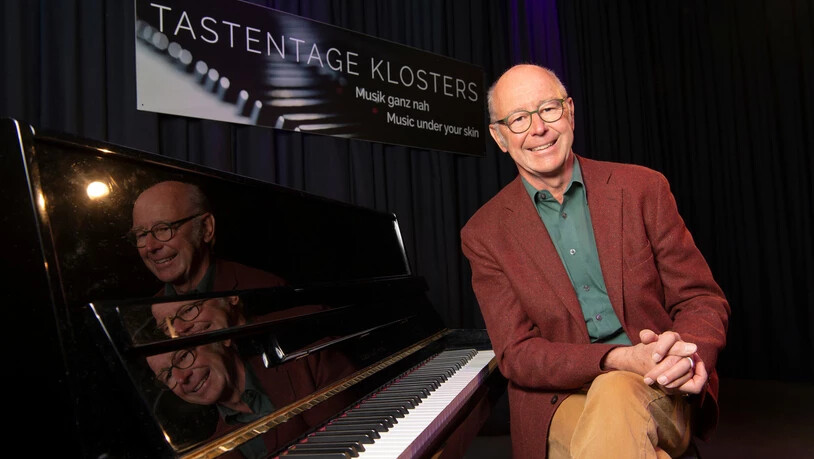 Christof Hegi Organisator der Tastentage Klosters im Kulturschuppen in Klosters fotografiert am 28.3.23.

