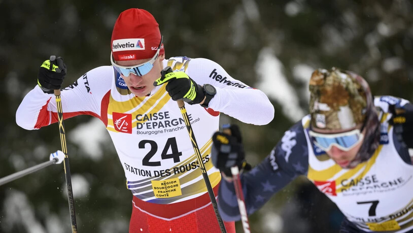 Volle Kraft voraus: Valerio Grond ist unerwegs beim Weltcup im Januar im französische Les Rousses .