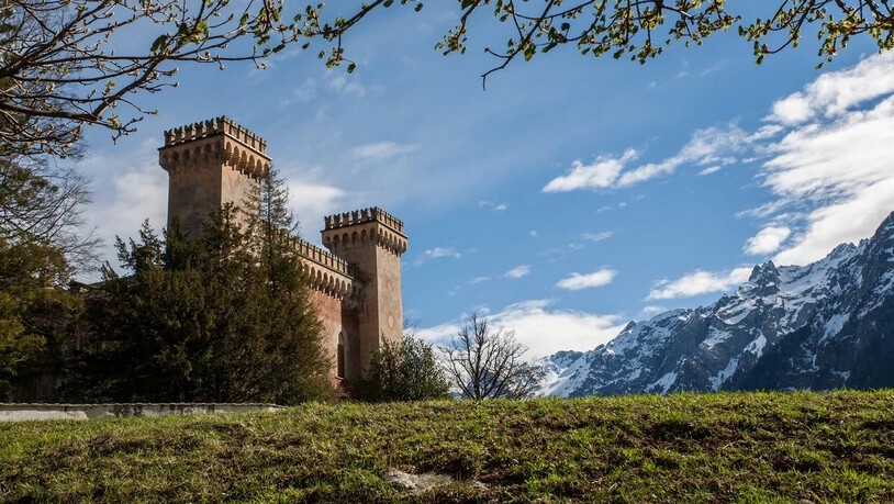 Ausstragungsort Viehschau: Beim Palazzo Castelmur wird am Samstagmorgen die Miss Bregaglia gekürt.