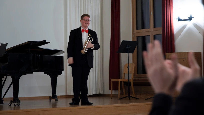 Musiktalent aus dem Engadin: Simon Gabriel überzeugte einmal mehr am Jugendmusikwettbewerb.