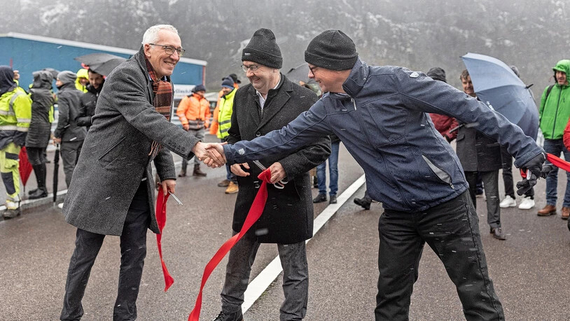 Der grosse Tag: Am 28. November 2023 wird die Querspange für den Verkehr freigegeben.