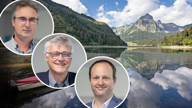 Wie umgehen mit dem Obersee? Das Oberseetal ist als Ausflugsziel gefragt und die Kandidaten für das Gemeindepräsidium von Glarus Nord haben unterschiedliche Vorstellungen, wie mit dem Andrang an Schönwettertagen umzugehen ist. Es kandidieren (von links) Fritz Staub (SVP, Bilten), Ruedi Schwitter (GLP, Näfels) und Samuel Zingg (SP, Mollis).
