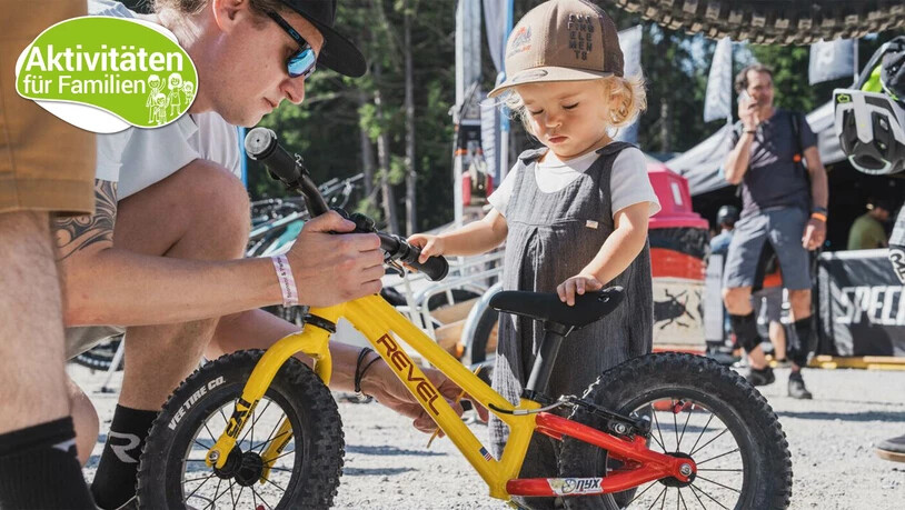 Auch für die Kleinsten: Die Bike-Testtage in Lenzerheide laden dazu ein, Bikes von über 40 Marken zu testen.