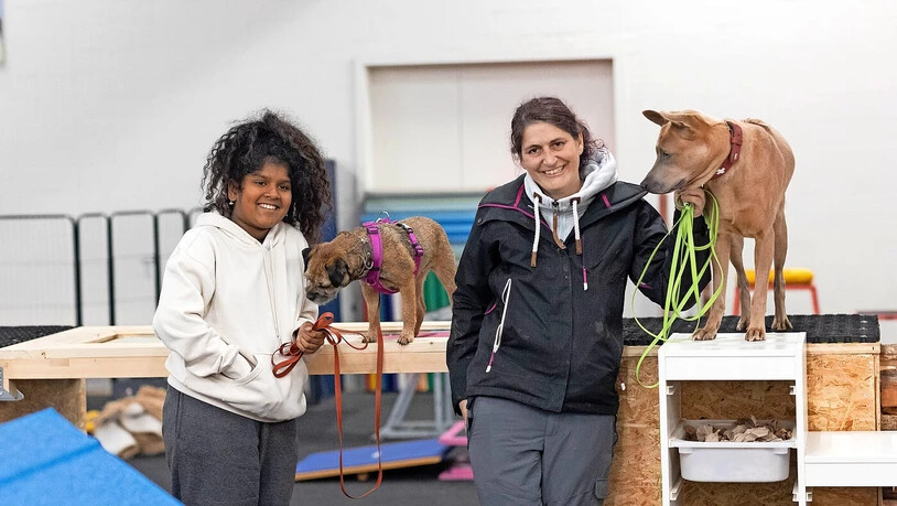 Sanjali besucht Hundetrainerin Jeannette Beer. 
