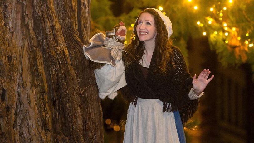 Sandra Blum alias Magd Greta aus dem Märchenwald: Die Churerin ist als Märchenerzählerin unterwegs. 