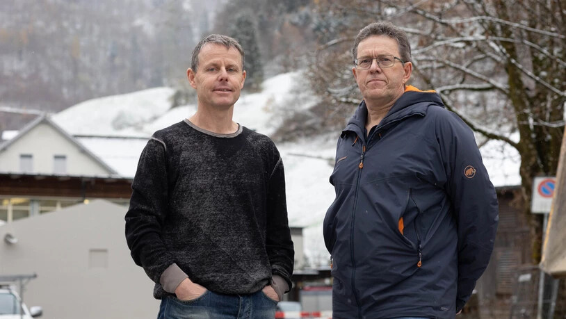Ruedi Zweifel (links) und Ruedi Stüssi: Sie können im Hintergrund auf ein Team von Naturgefahrenspezialisten zählen.