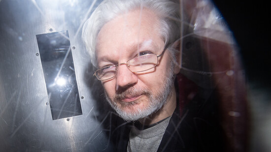 ARCHIV - In den USA drohen Wikileaks-Gründer Julian Assange bis zu 175 Jahre Haft. Foto: Dominic Lipinski/PA Wire/dpa