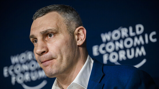Vitali Klitschko, der Bürgermeister von Kiew, berichtete am Weltwirtschaftsforum von der Situation in Kiew.
