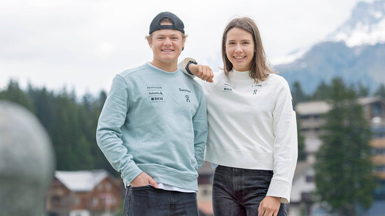 Ein gutes Team: Anuk Brändli und Tom Zippert verfügen nun über den C-Kaderstatus von Swiss-Ski. 