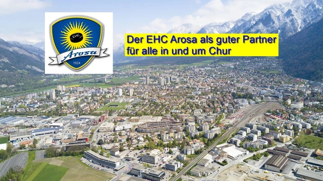 Erstes Renkontre: Der Geschäftsführer des EHC-Arosa will werbetechnisch in Gefilde des künftigen Ligakonkurrenten expandieren.