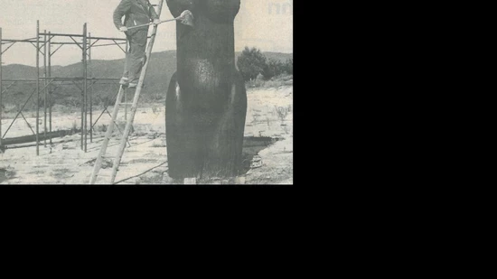 Erschaffen in der Toskana: Raffael Benazzi verpasst seiner Venus den letzten Anstrich.