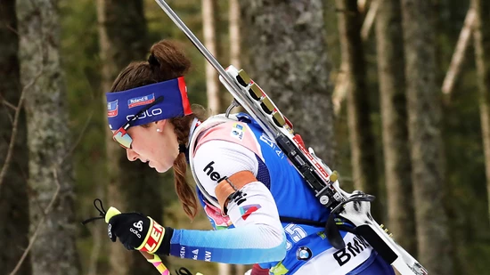 Aita Gasparin läuft im Sprint auf den 21. Platz