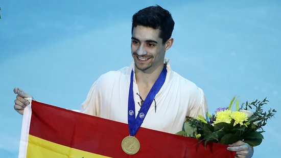 Schlusspunkt einer grossen Karriere: Der Spanier Javier Fernandez feiert seinen siebten EM-Titel