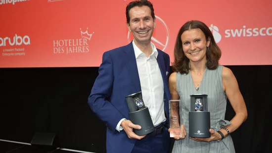 Dürfen stolz sein: Nadja und Patric Vogel sind die Hoteliers des Jahres.